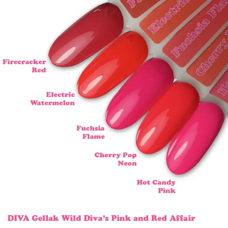 DIVA One Coat Gellak Cherry Pop Neon 6 ml