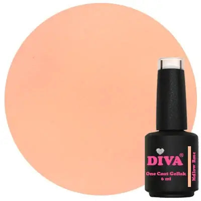 DIVA One Coat Gellak Mellow Rose 6 ml