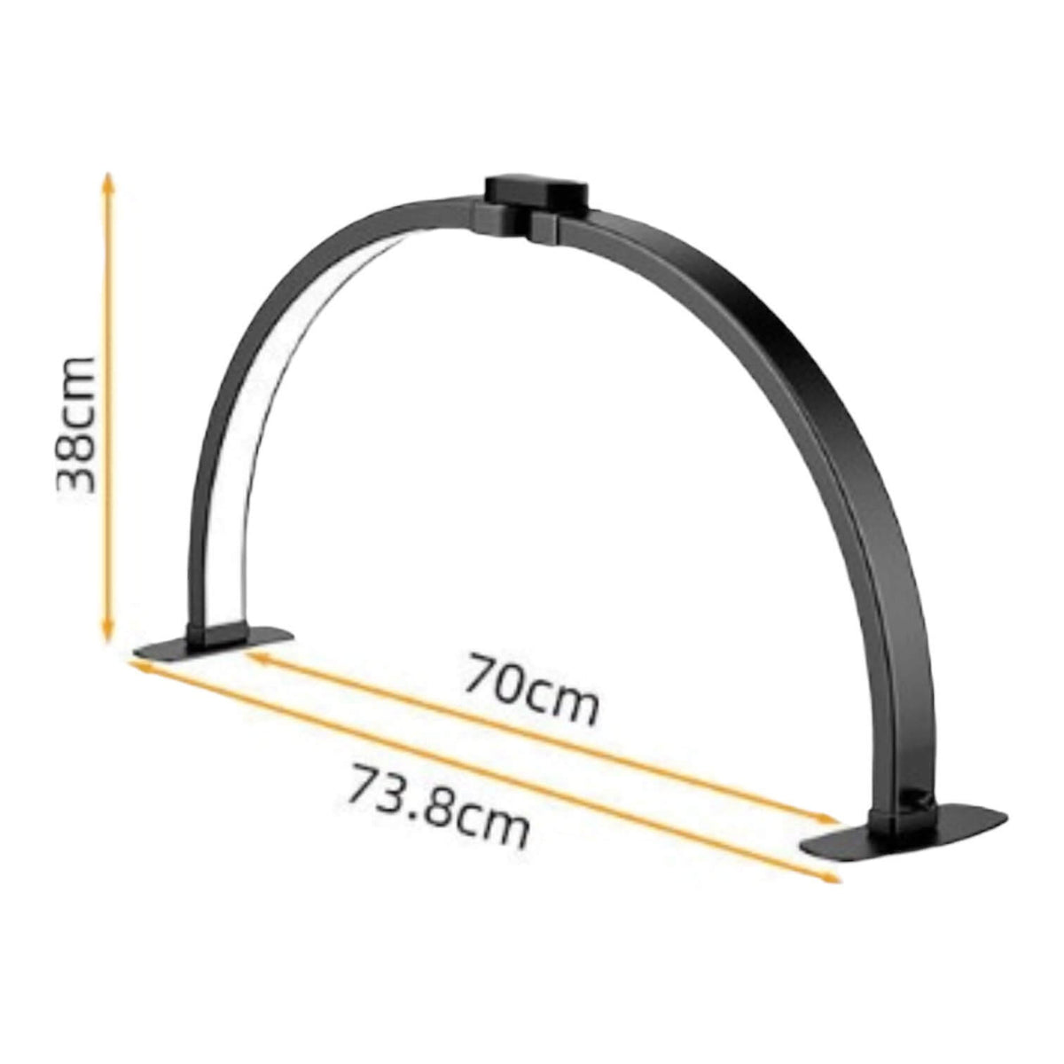 half moon lamp  Zwart vouwbaar met telefoon standaard