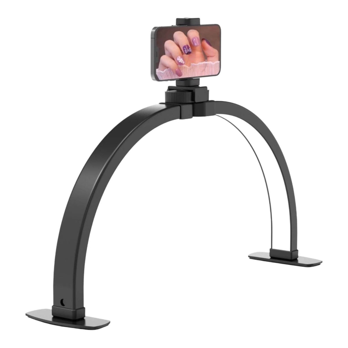half moon lamp  Zwart vouwbaar met telefoon standaard