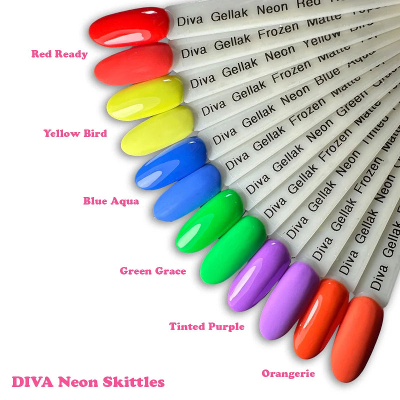 DIVA Gellak Neon Skittles Collection 6x 10 ml