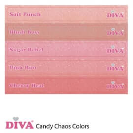 DIVA Gellak Candy Chaos Colors Collection 5x 10 ml #E - met gratis Colorpop Stickers
