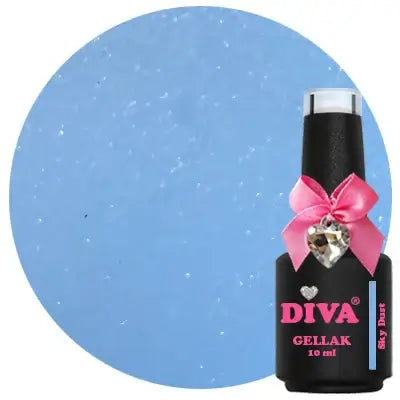 DIVA Gellak Aqua Diva Vibes Collection 5x 10 ml #F - met gratis Colorpop Stickers