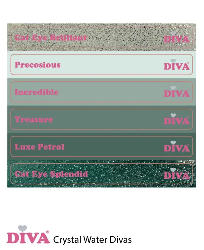 DIVA Gellak Crystal Water Divas Collection 6x 6 ml #