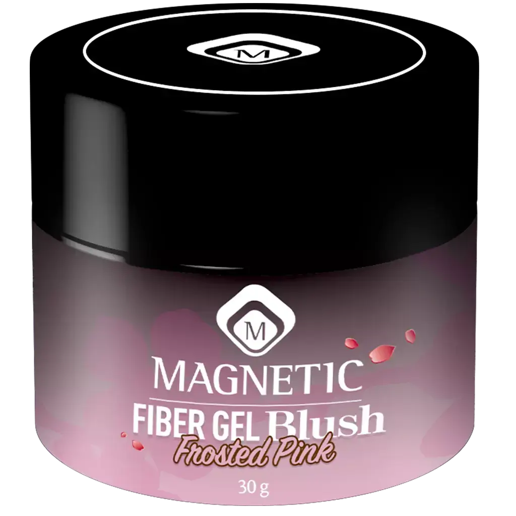 Magnetic Fiber Gel Blush Frosted Pink 30 gr TPO FREE