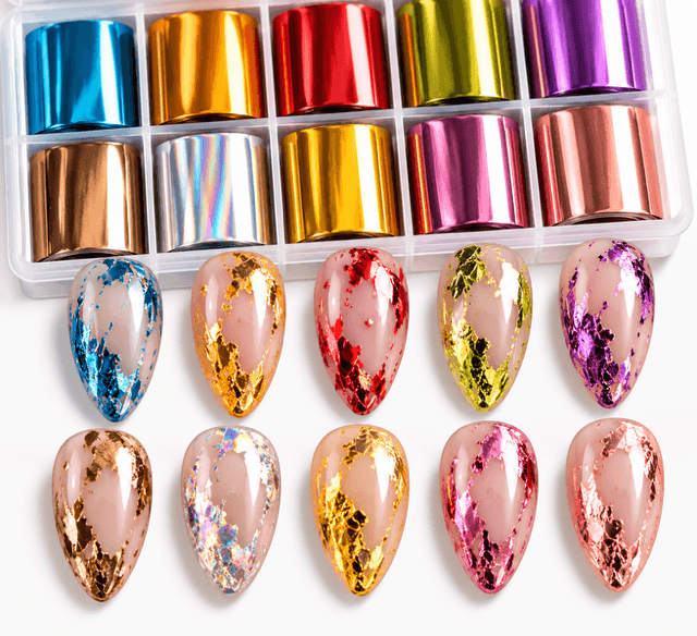 Color Metallic Foil Box