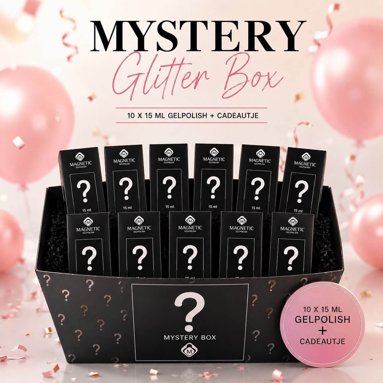 Mysterie Box Glitter  10x15 ml inclusief cadeautje