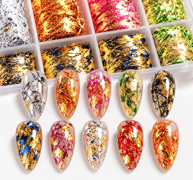 Inlay Multi Lace box -10 rollen color/ goud/silver