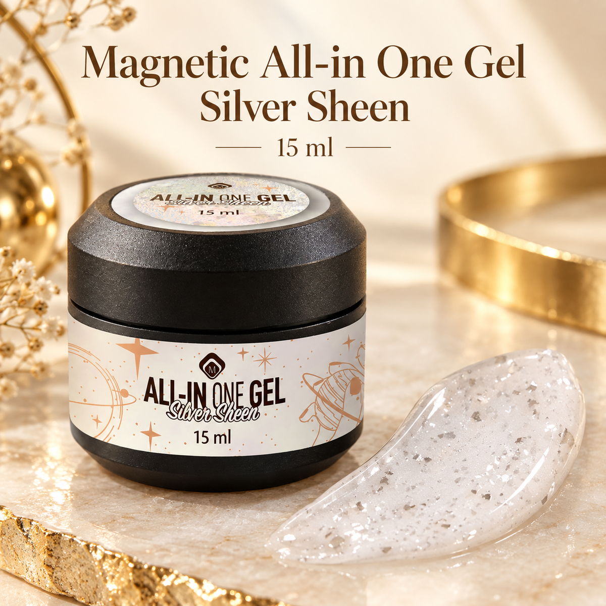Product met tekst — All in One Gel Silver Sheen