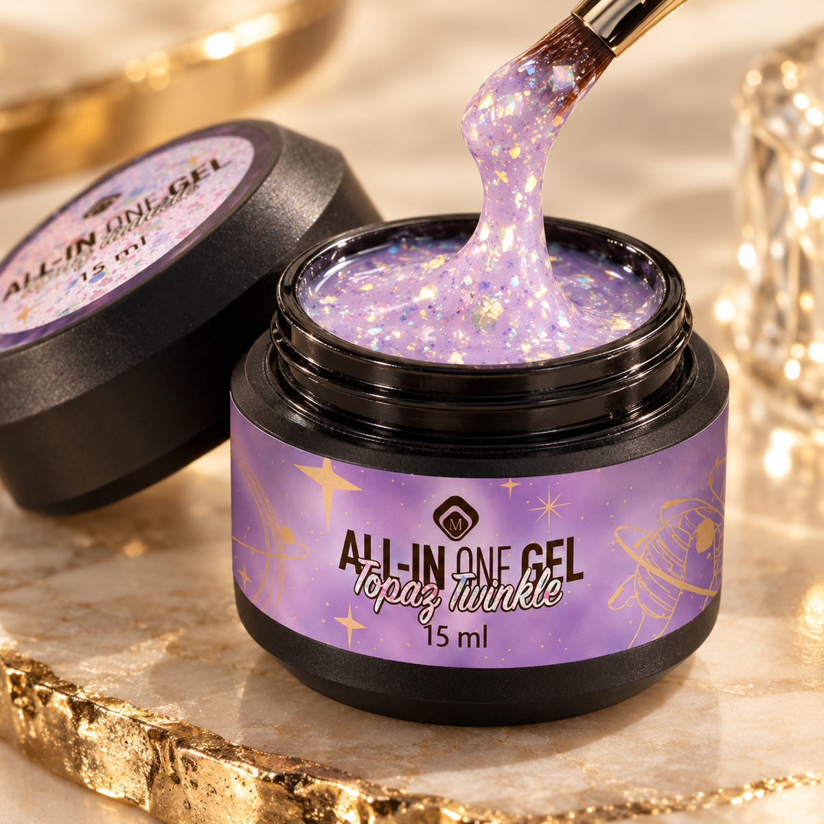 Gel en textuur — All in One Gel Topaz Twinkle