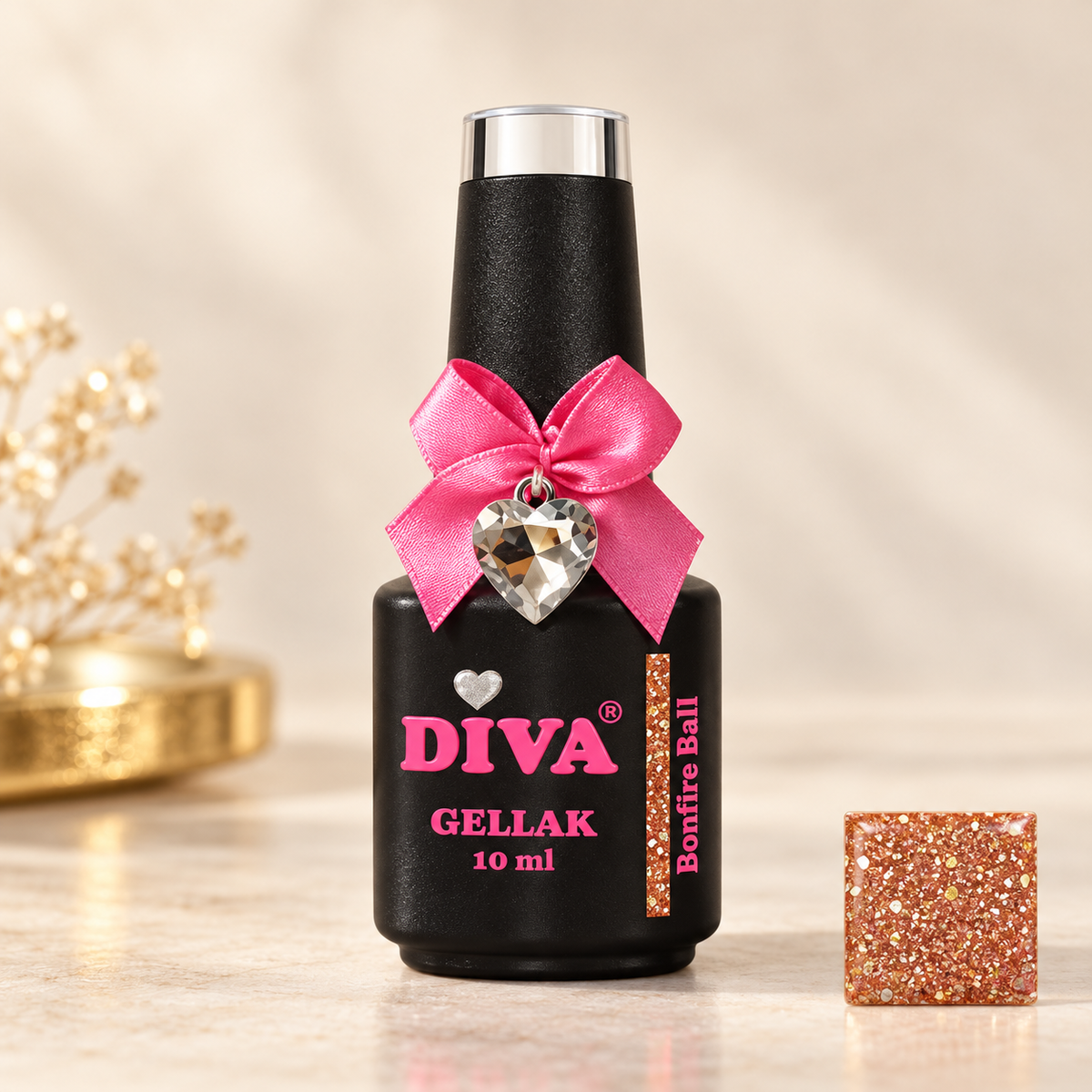 Productfoto met kleurstaal — Bonfire Ball (Collection stardust Party Diva's)