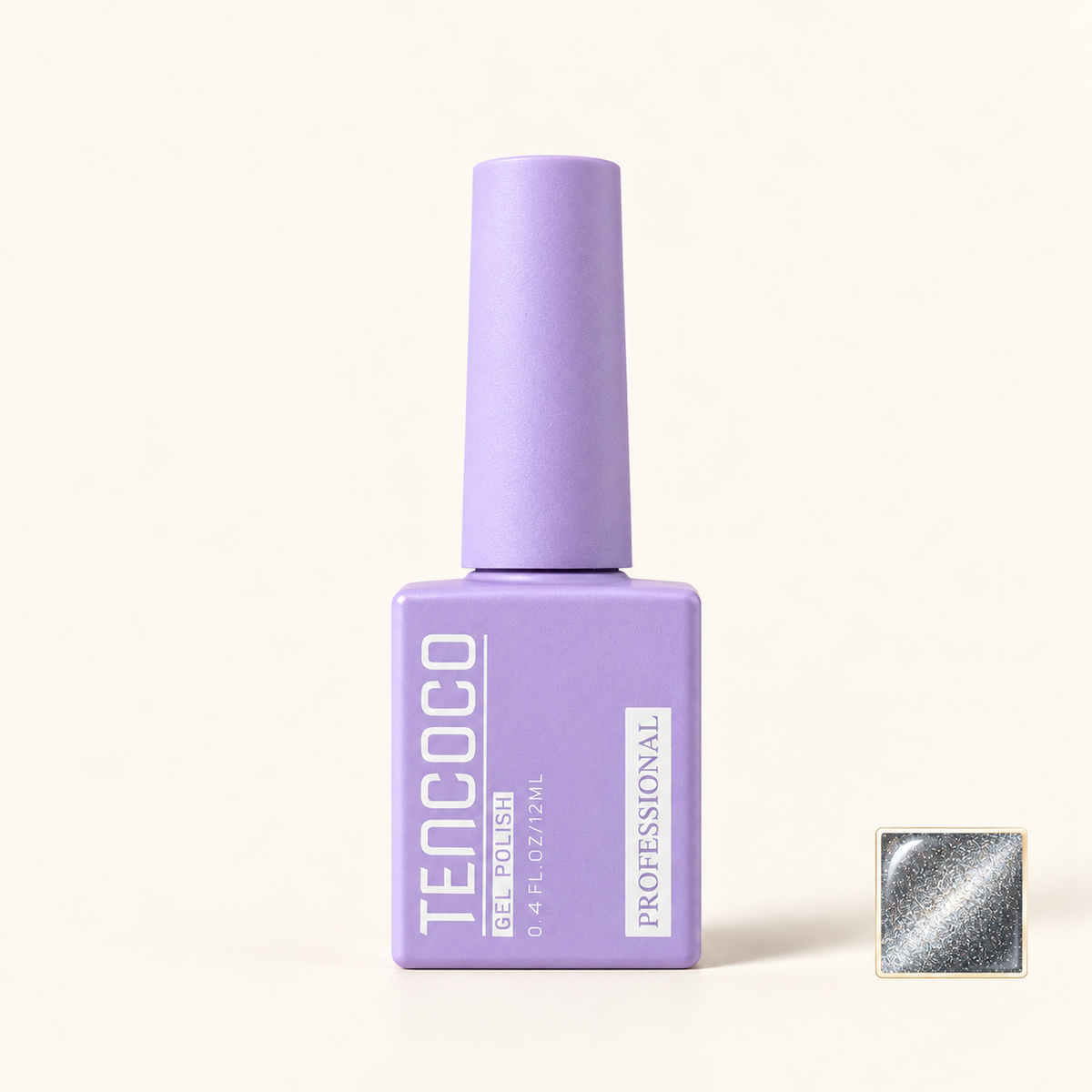 Productfoto met kleurstaaltje — Cat Eye Twinkle White -P4