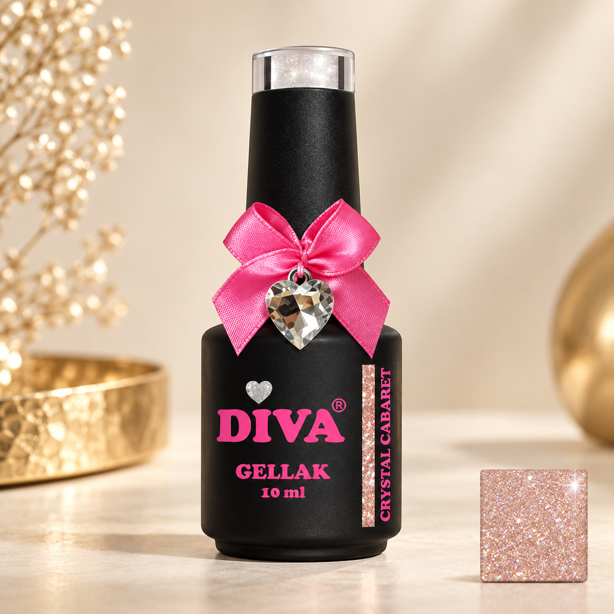 Productfoto met kleurstaal — Crystal Cabaret( Collection stardust Party Diva's)