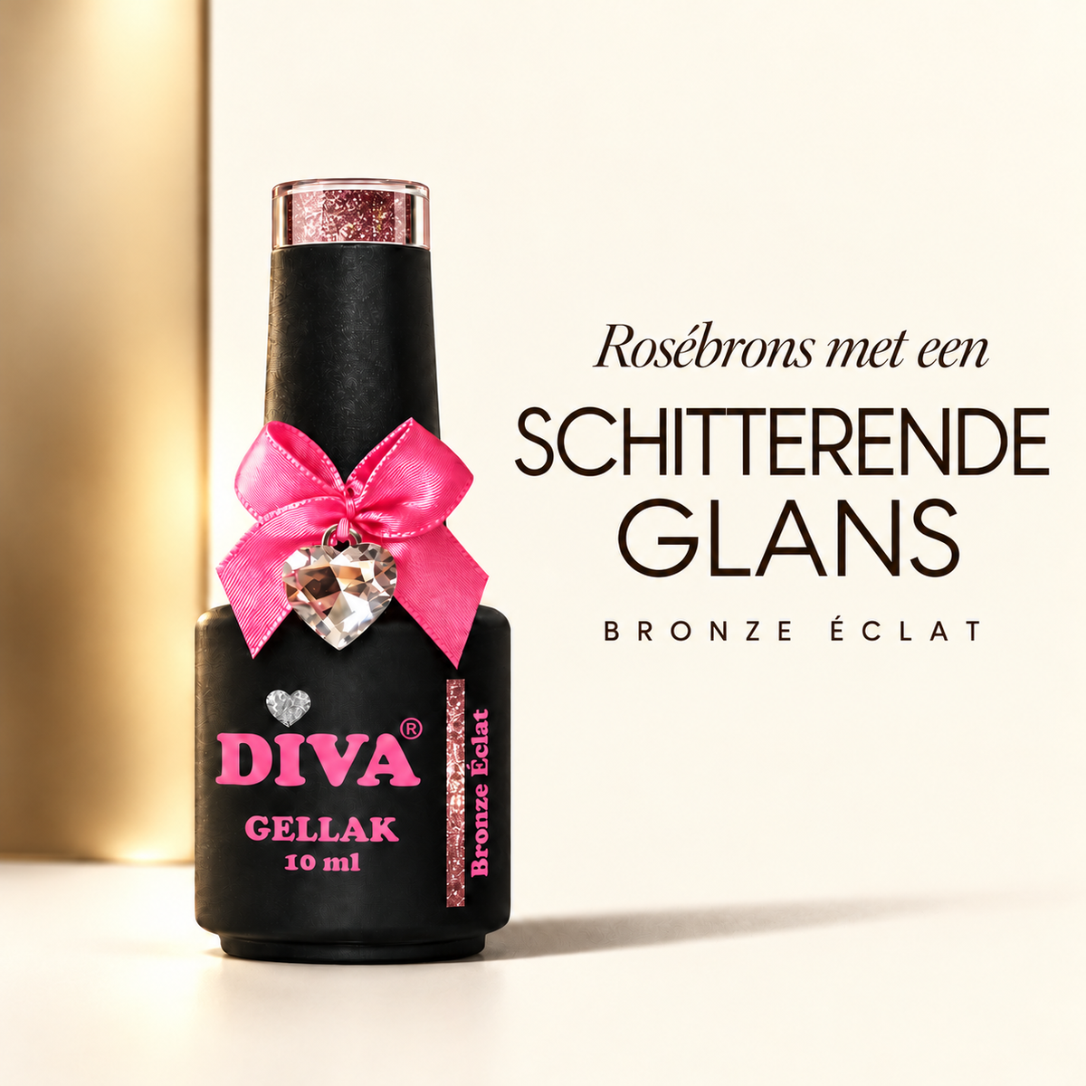 Tekstbeeld — DIVA Gellak Cat Eye Bronze Éclat 10 ml