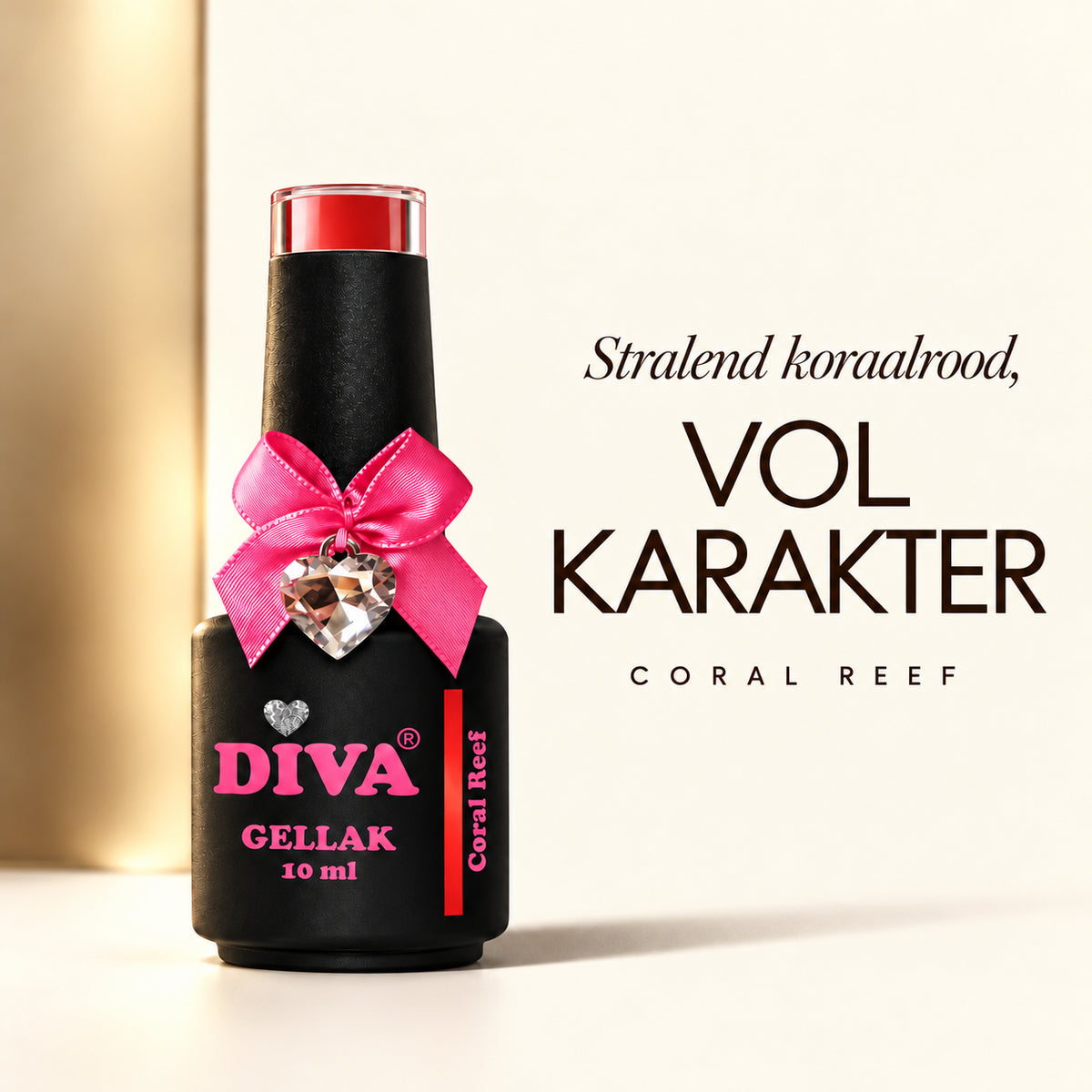 Tekstbeeld — DIVA Gellak Coral Reef 10 ml #