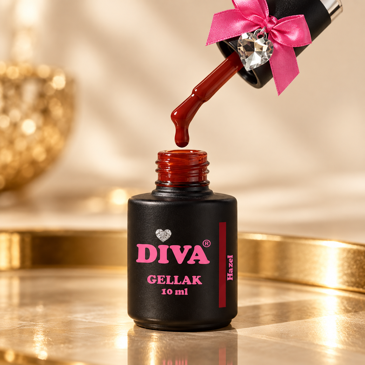 Gel en textuur — DIVA Gellak Hazel 10 ml