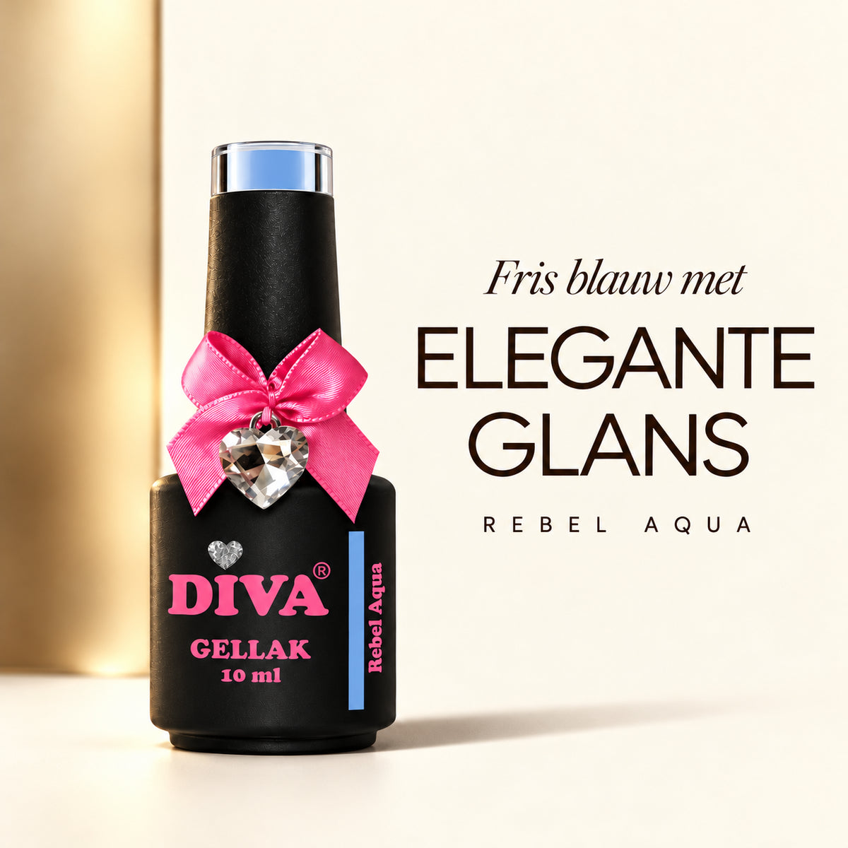 Tekstbeeld — DIVA Gellak Rebel Aqua 10 ml