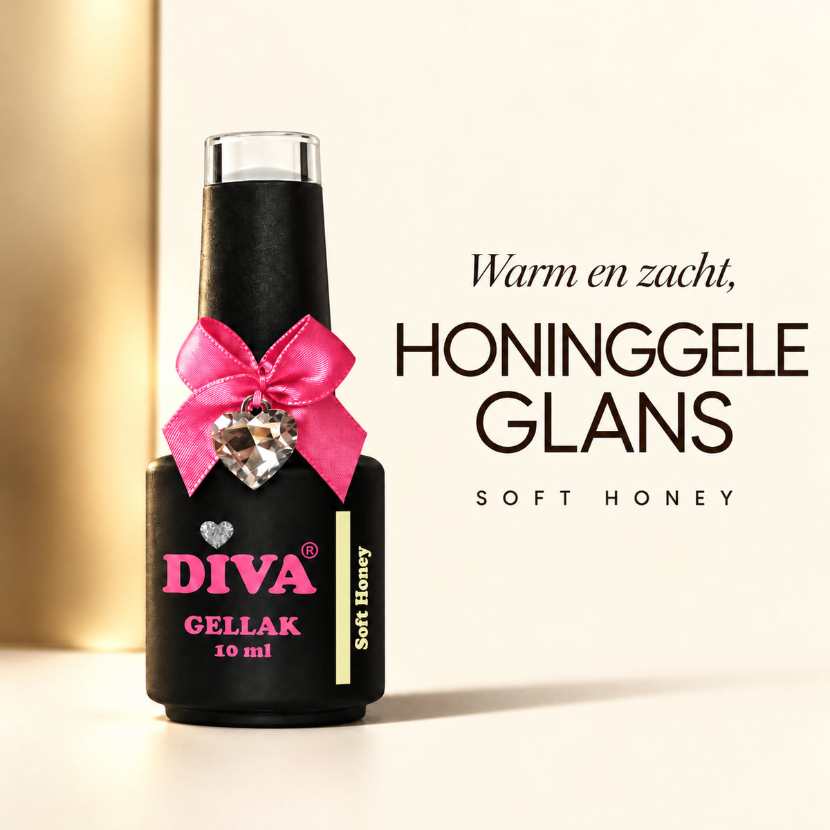 Tekstbeeld — DIVA Gellak Soft Honey 10 ml
