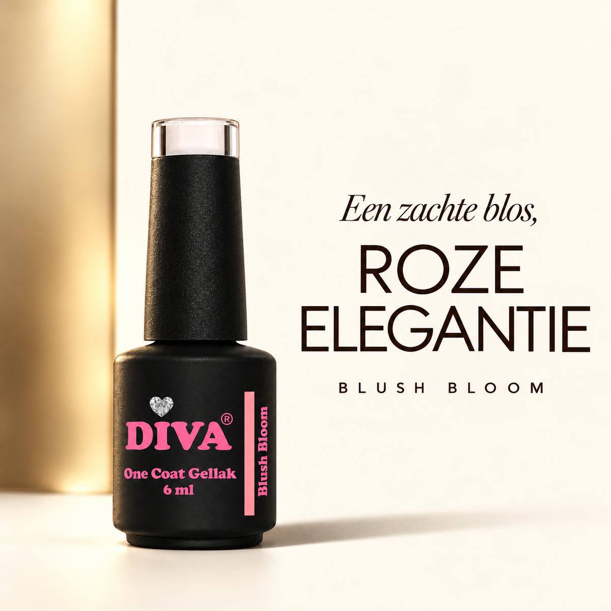 Tekstbeeld — DIVA One Coat Gellak Blush Bloom 6 ml
