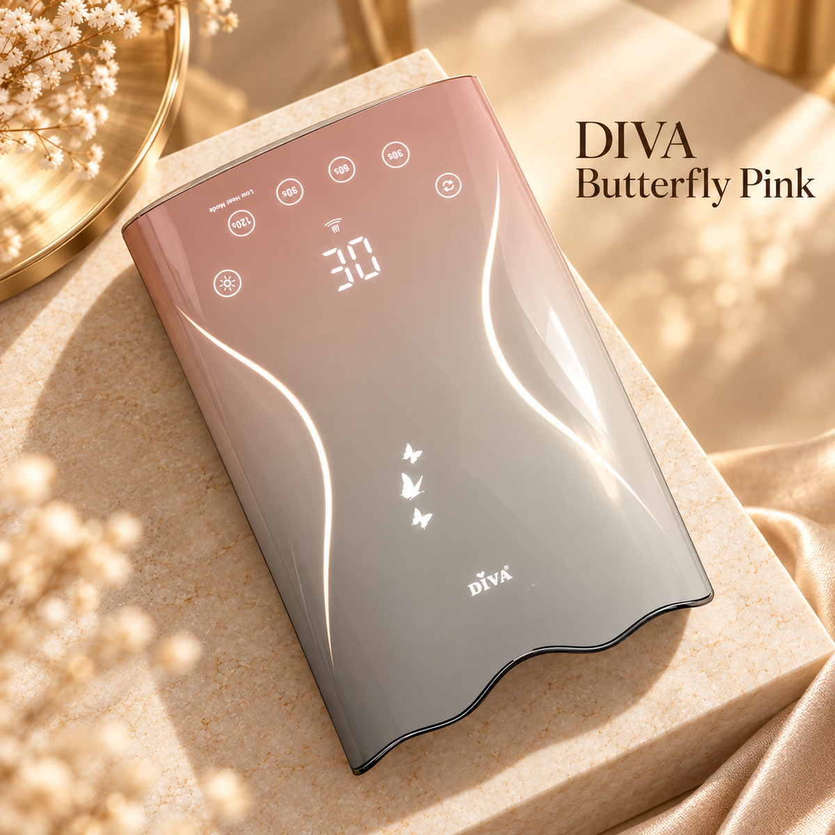 Productnaam — DIVA Pro Butterfly Design Lamp 115 Watt - Pink