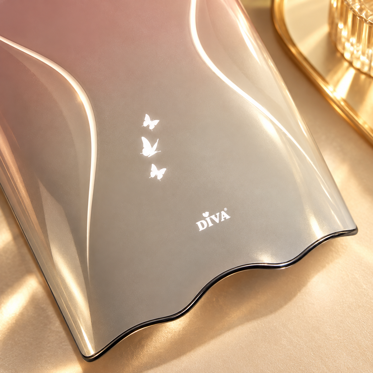 Detail van de afwerking — DIVA Pro Butterfly Design Lamp 115 Watt - Pink