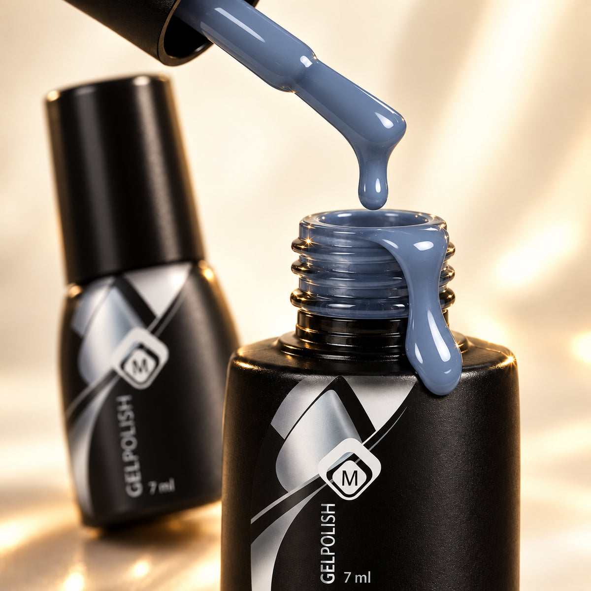 Druppel- en textuurdetail — Gelpolish Blue 2