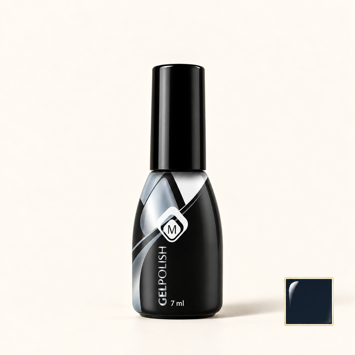 Productfoto met kleurstaaltje — Gelpolish Blue 3