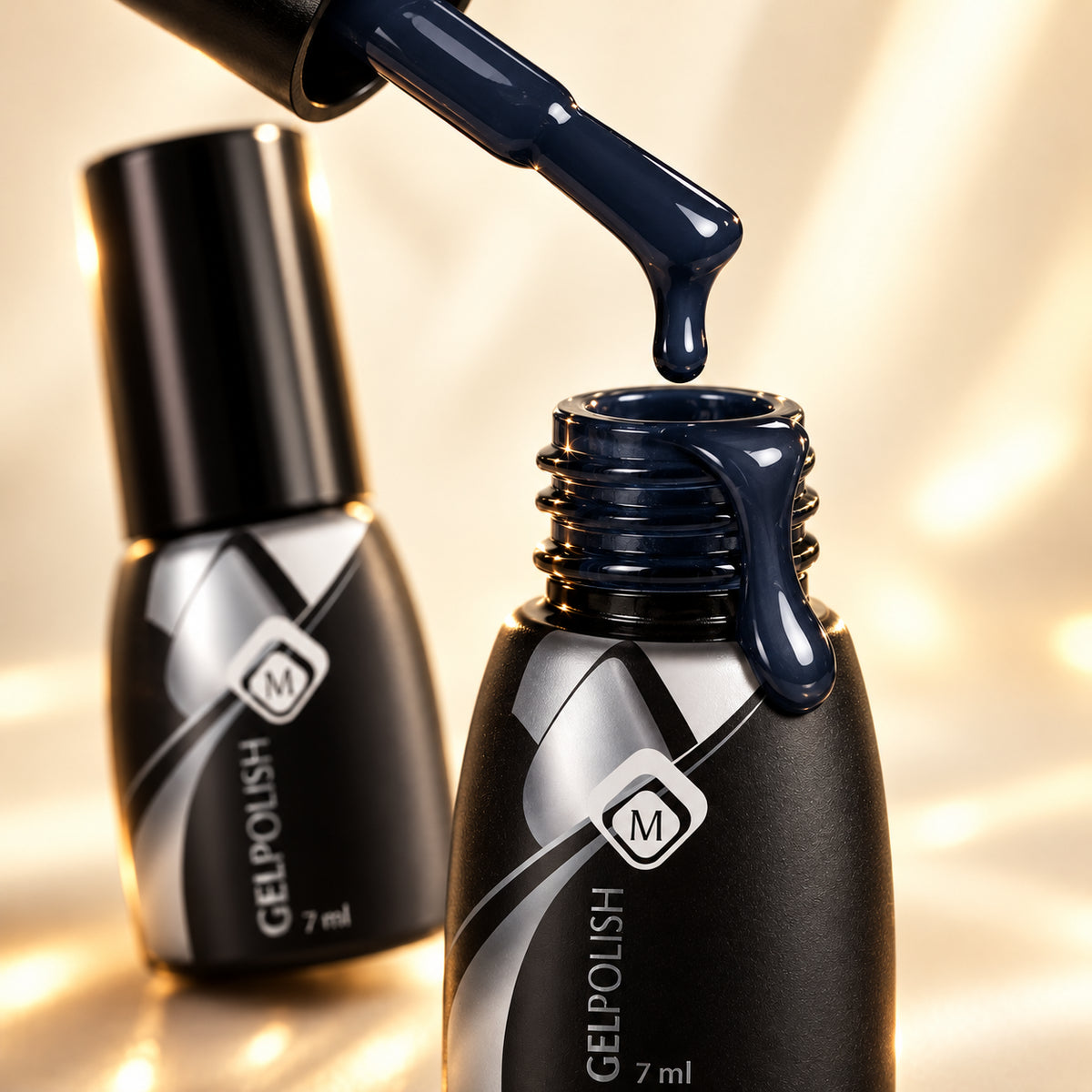 Druppel- en textuurdetail — Gelpolish Blue 3