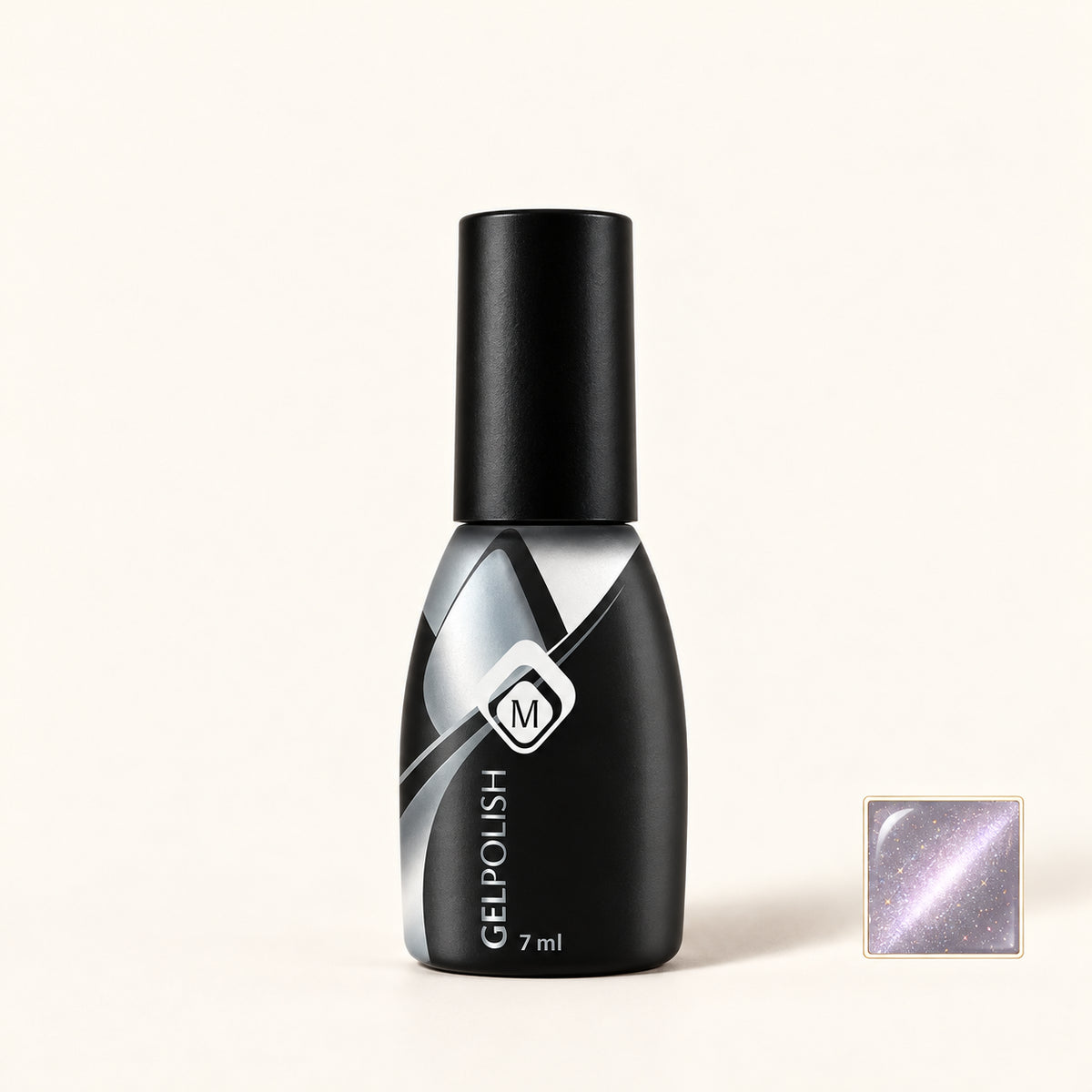 Productfoto met kleurstaaltje — Gelpolish Cateye 10