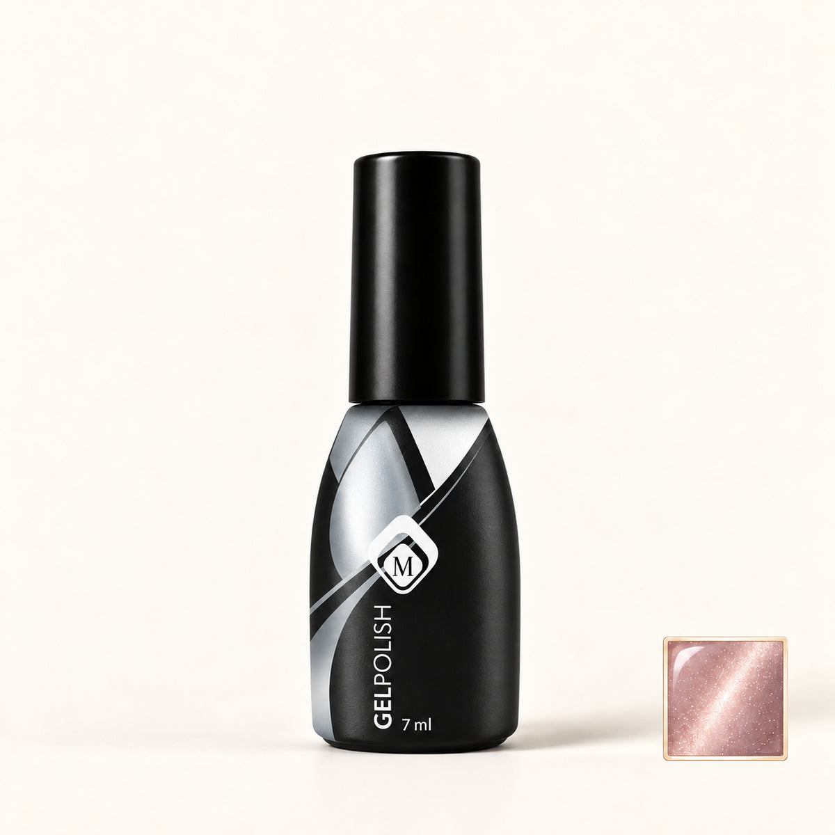 Productfoto met kleurstaaltje — Gelpolish Cateye 7