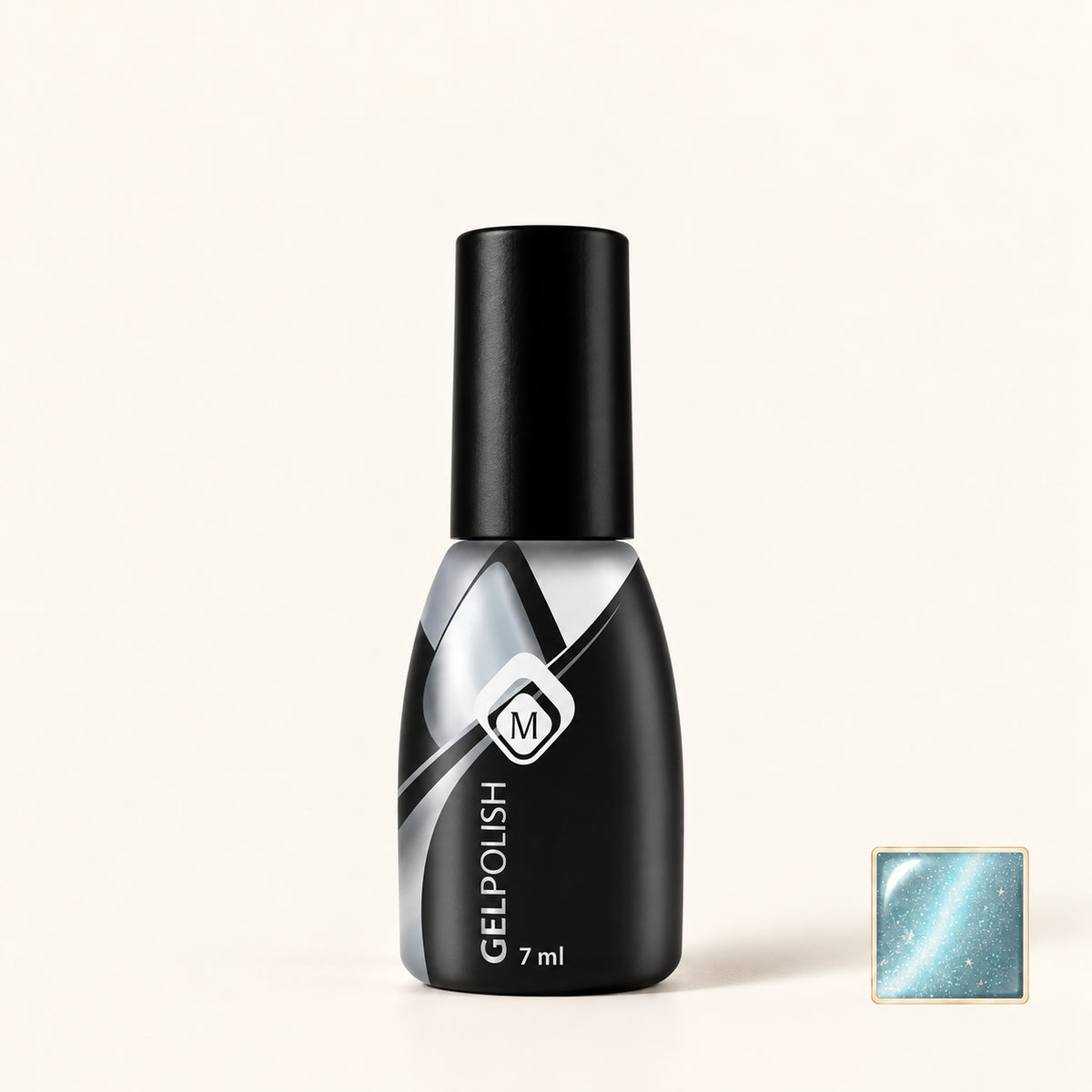 Productfoto met kleurstaaltje — Gelpolish Cateye 8