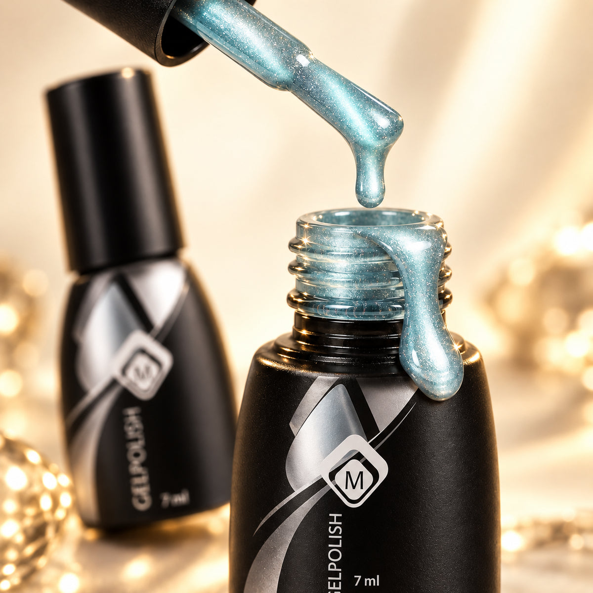 Druppel- en textuurdetail — Gelpolish Cateye 8