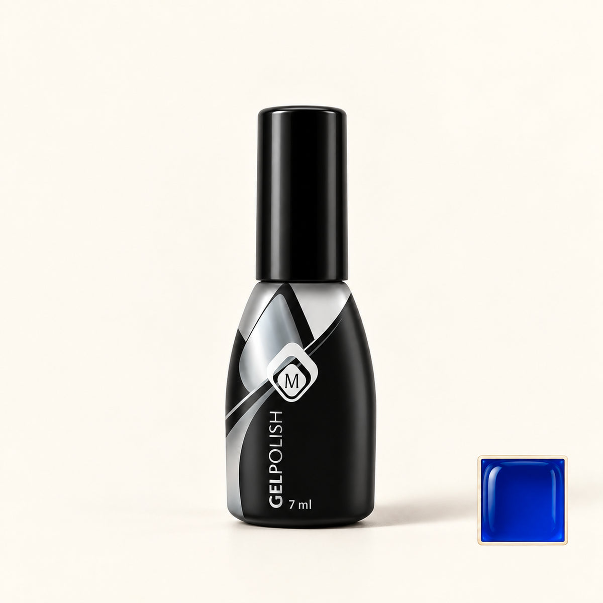 Productfoto met kleurstaaltje — Gelpolish Glass 1