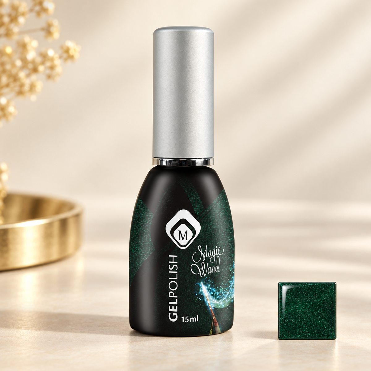 Productfoto met kleurstaal — GELPOLISH MAGIC WAND 15 ML