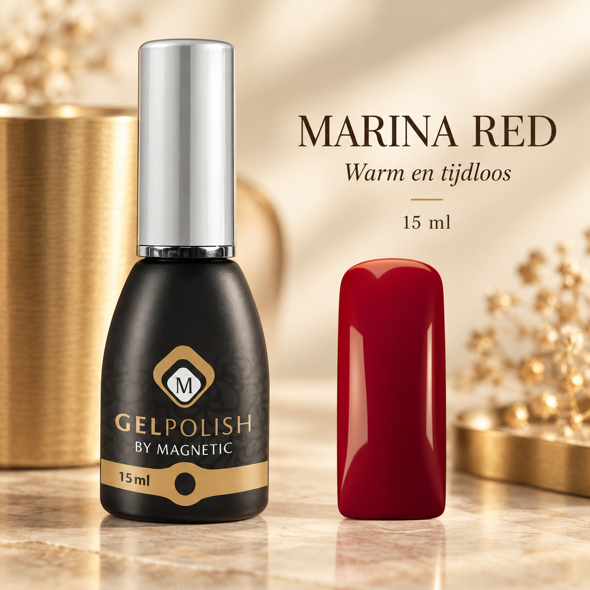 Tekstbeeld — Gelpolish Marina Red 15 ml