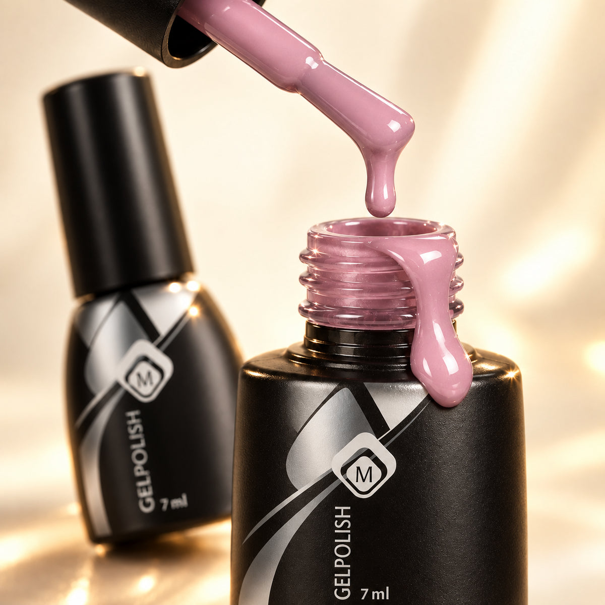 Druppel- en textuurdetail — Gelpolish Pink 5