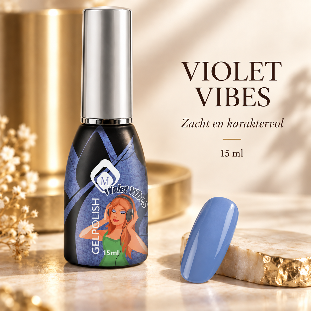 Tekstbeeld — Gelpolish Violet Vibes