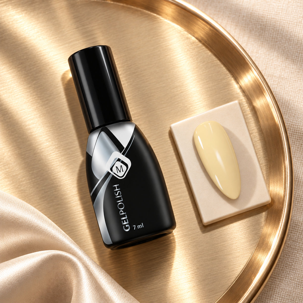 Gouden flatlay — Gelpolish Yellow 2