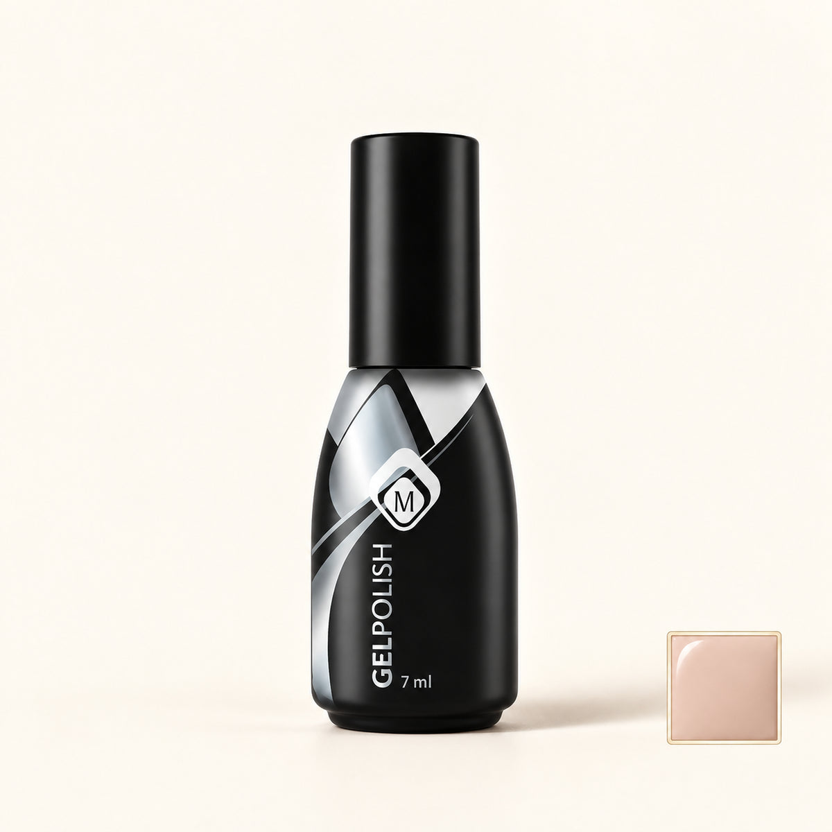 Productfoto met kleurstaaltje — GP 7 ml Beige 1