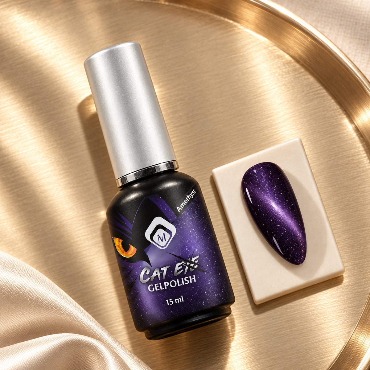 Gouden flatlay — GP Cat Eye Amethyst 4