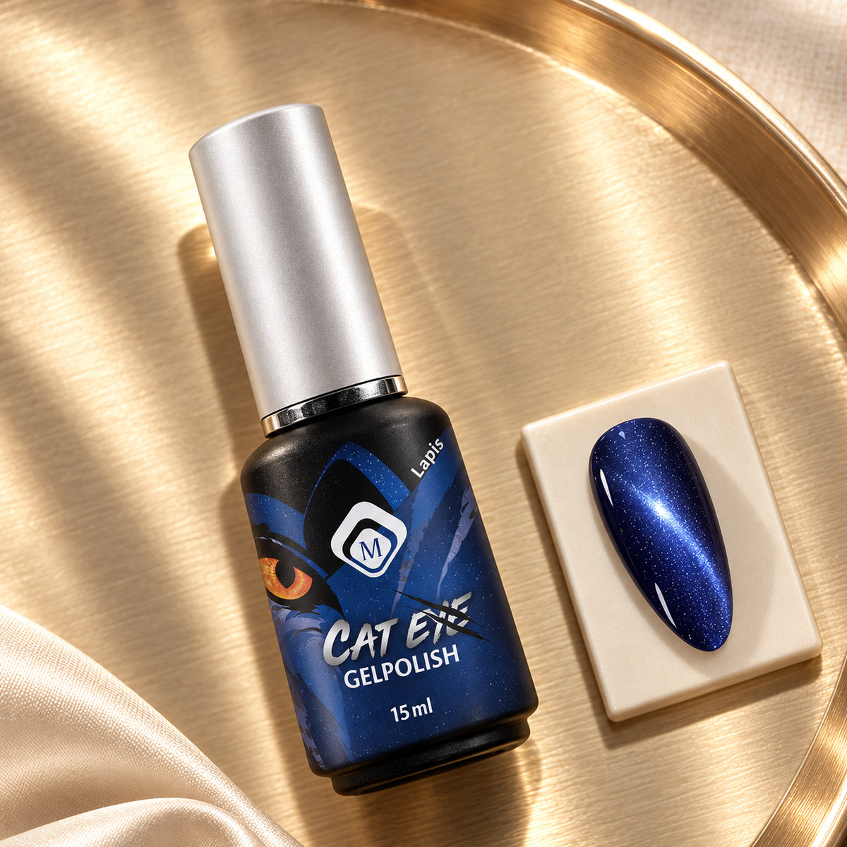 Gouden flatlay — GP Cat Eye Lapis