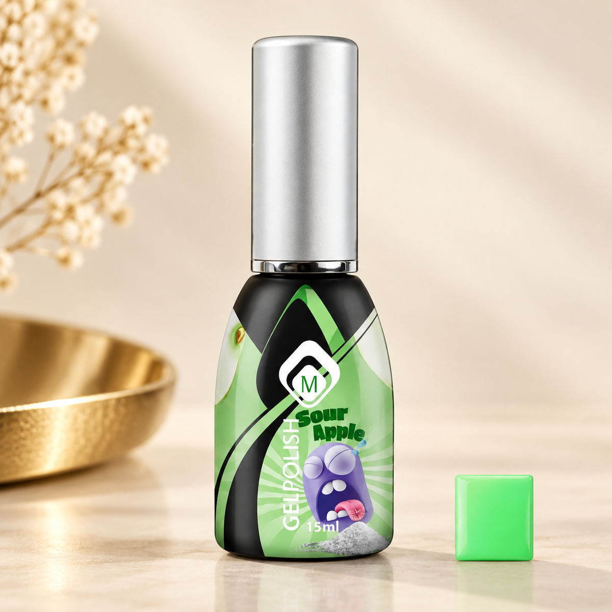 Productfoto met kleurstaal — GP Sour Apple