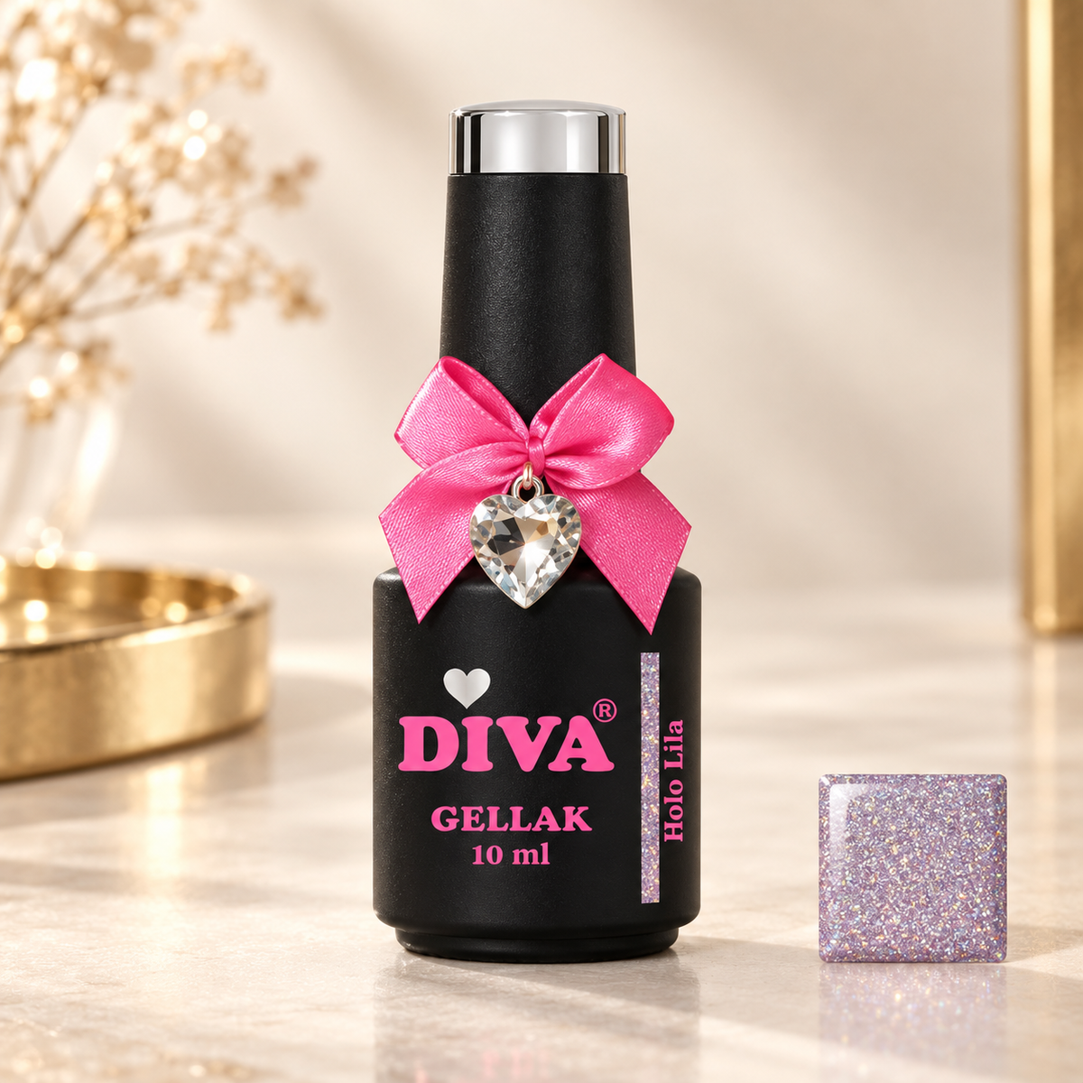 Productfoto met kleurstaal — Holo Lila (Holo Rainbow Colorful Collection)