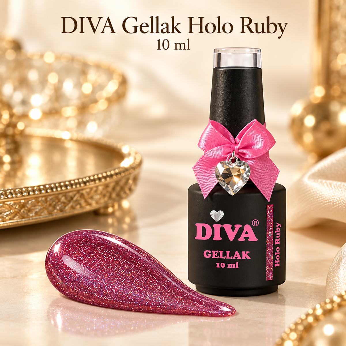 Product met tekst — Holo Ruby (Holo Rainbow Colorful Collection)