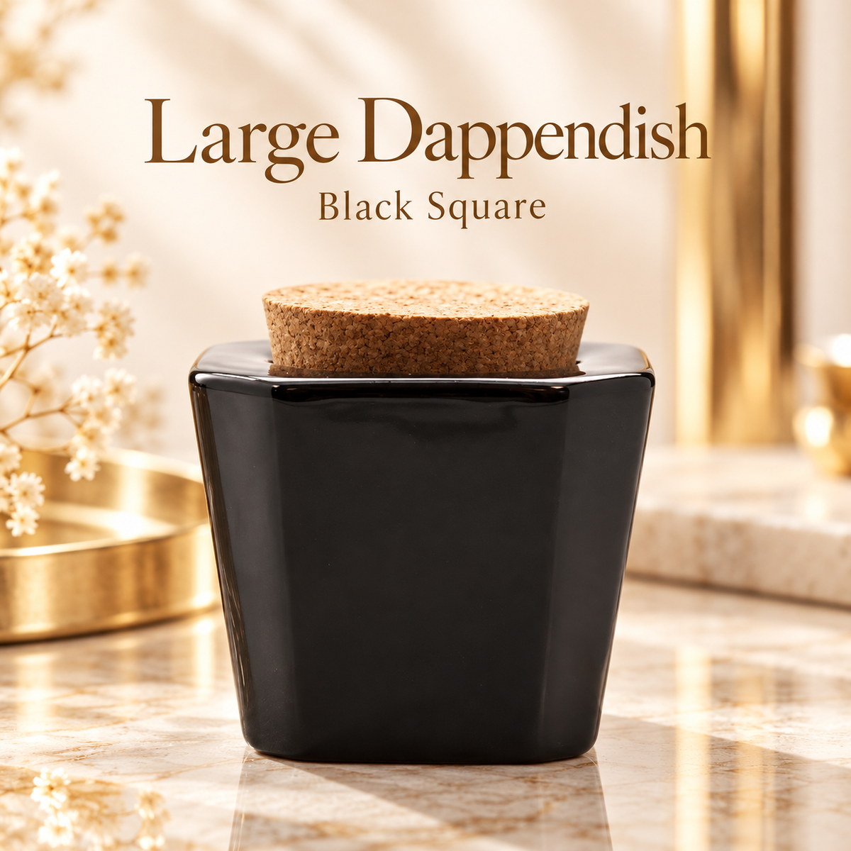 Product met tekst — Large Dappendish Black Square