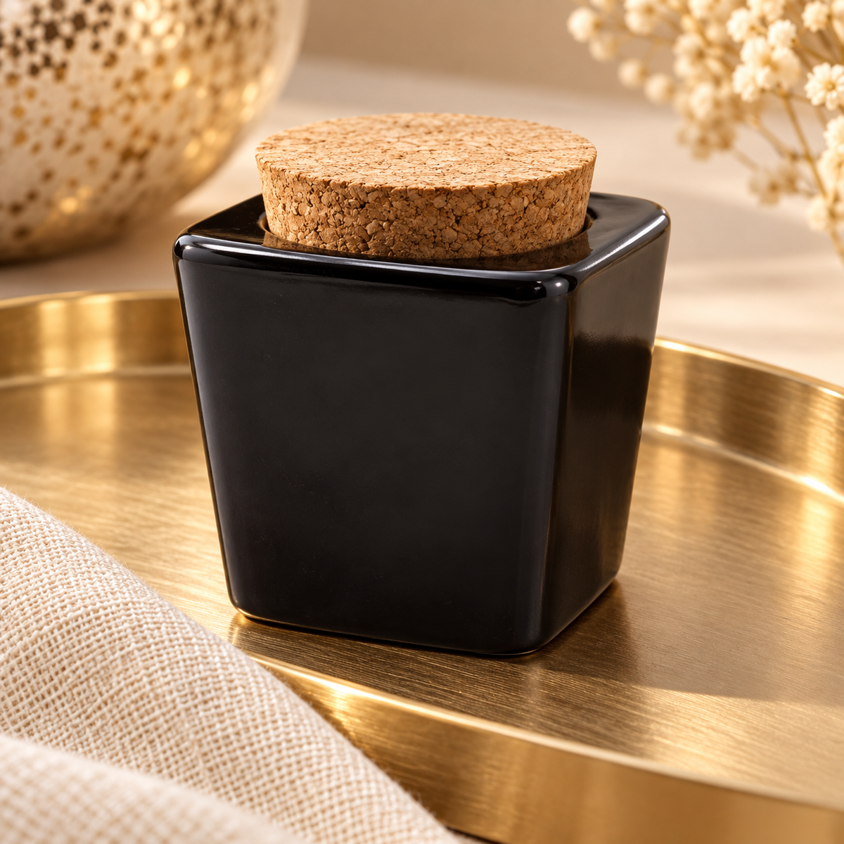 Product in een luxe setting — Large Dappendish Black Square