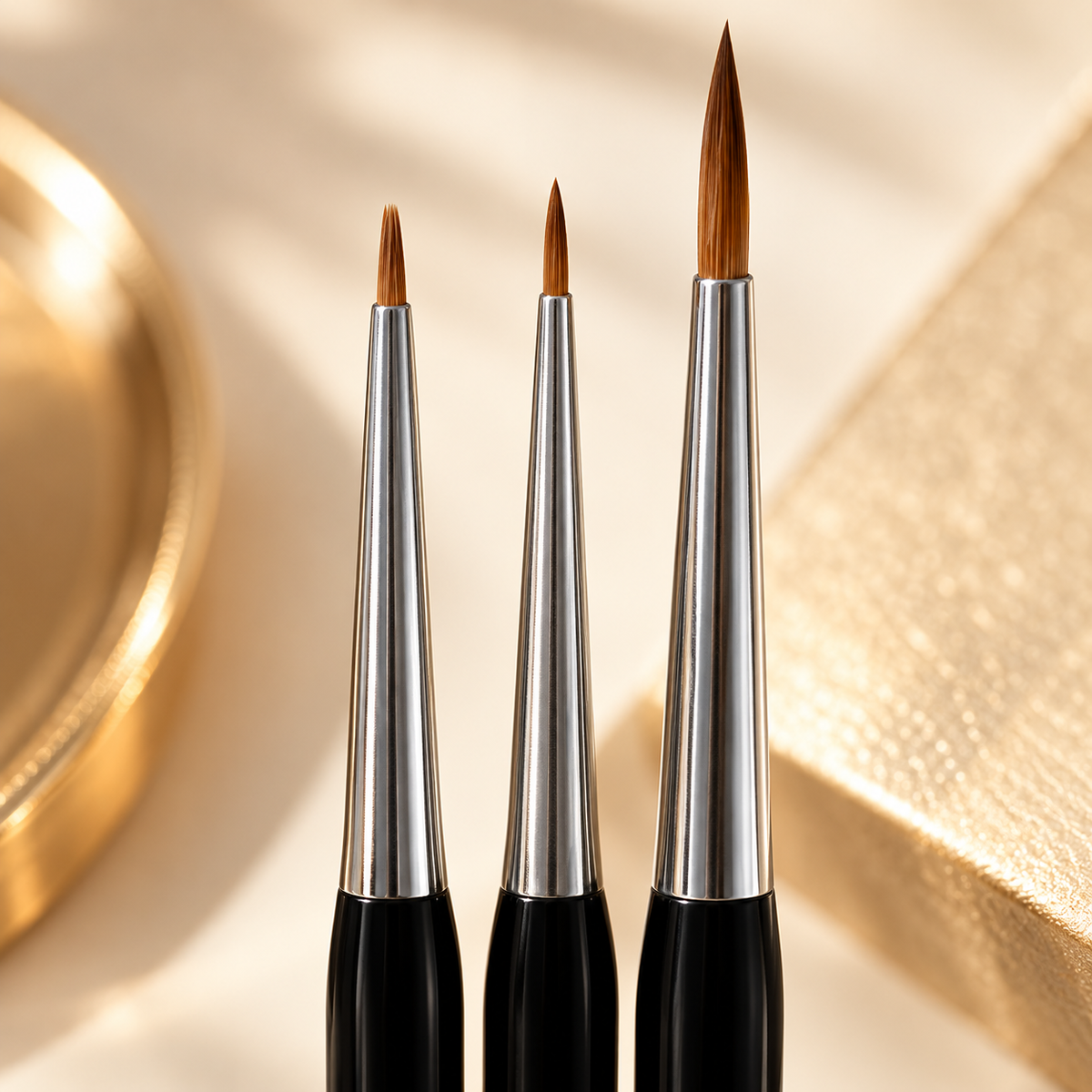 Afwerking close-up — The NEW Detailers 3 pc. Brush set