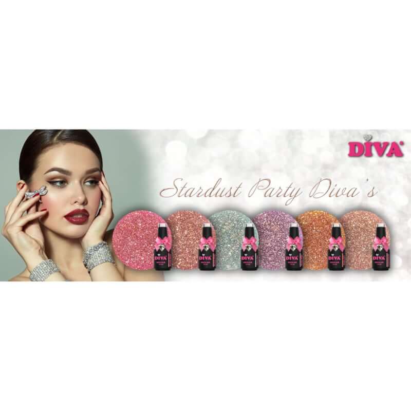 Diva Gellak Collection (stardust Party Diva's) 6x 10 ml